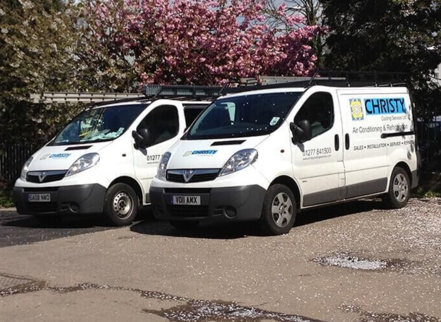 Christy Cooling Services vans