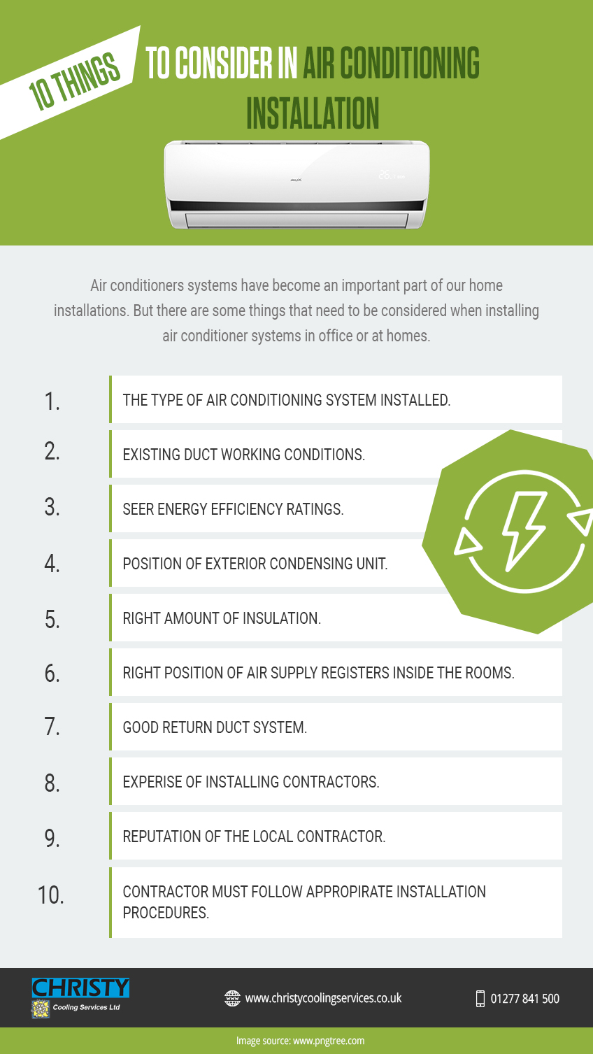 things to consider in air conditioning